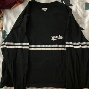 White Sox cropped long sleeve shirt
